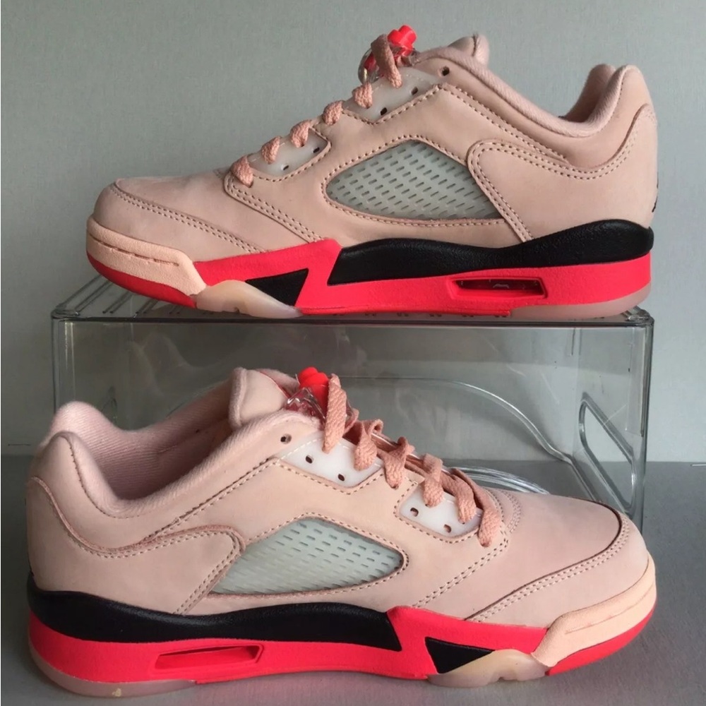 Women's Air Jordan 5 Retro Low Arctic Orange/Siren Red-Black